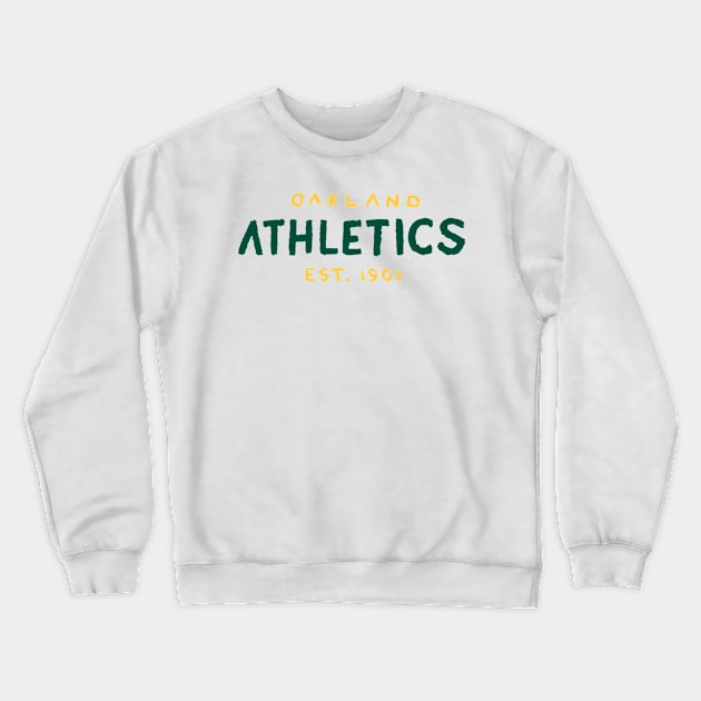 Oakland Athletiiiics Crewneck Sweatshirt by Very Simple Graph